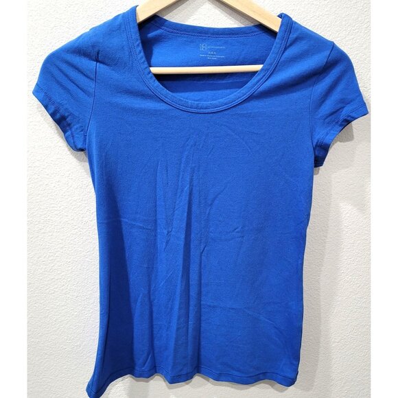 Women's Juniors Royal Blue Short Sleeve Basic Tee Size S (3-5) - Picture 1 of 7